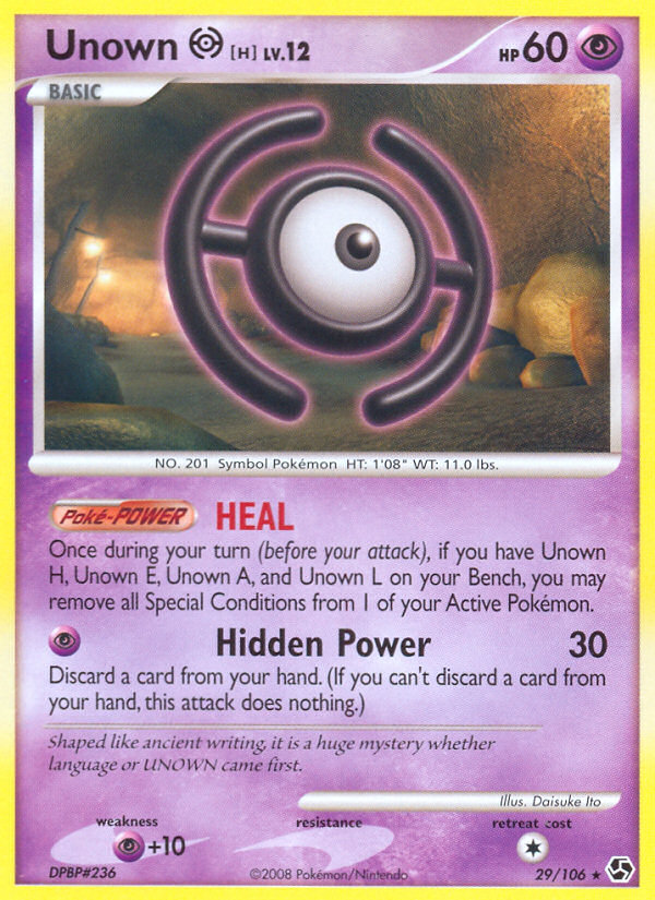 Unown H (29/106) [Diamond & Pearl: Great Encounters] | North Game Den