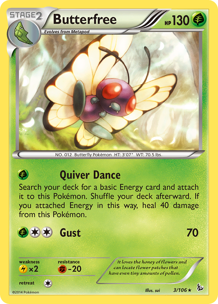 Butterfree (3/106) [XY: Flashfire] | North Game Den