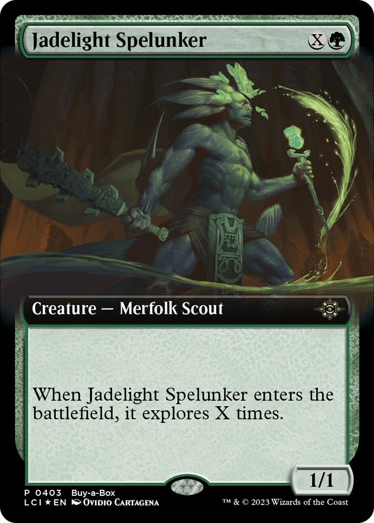 Jadelight Spelunker (Extended Art) (Buy-A-Box) [The Lost Caverns of Ixalan Promos] | North Game Den