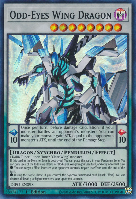 Odd-Eyes Wing Dragon [DIFO-EN098] Super Rare | North Game Den