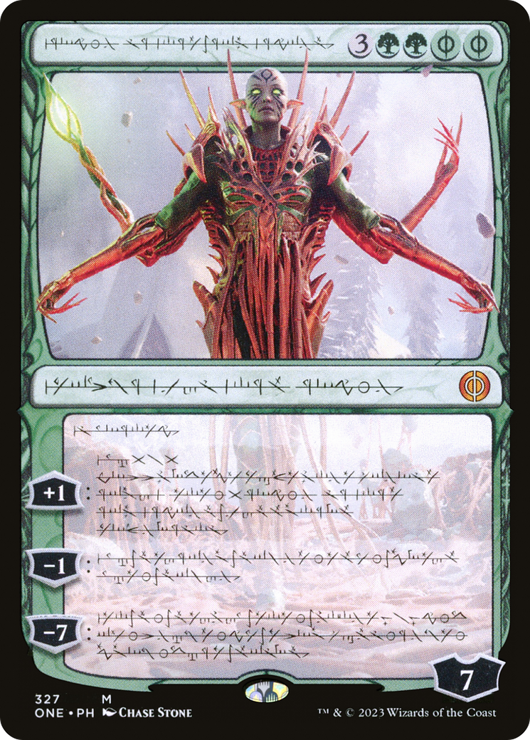 Nissa, Ascended Animist (Phyrexian) [Phyrexia: All Will Be One] | North Game Den