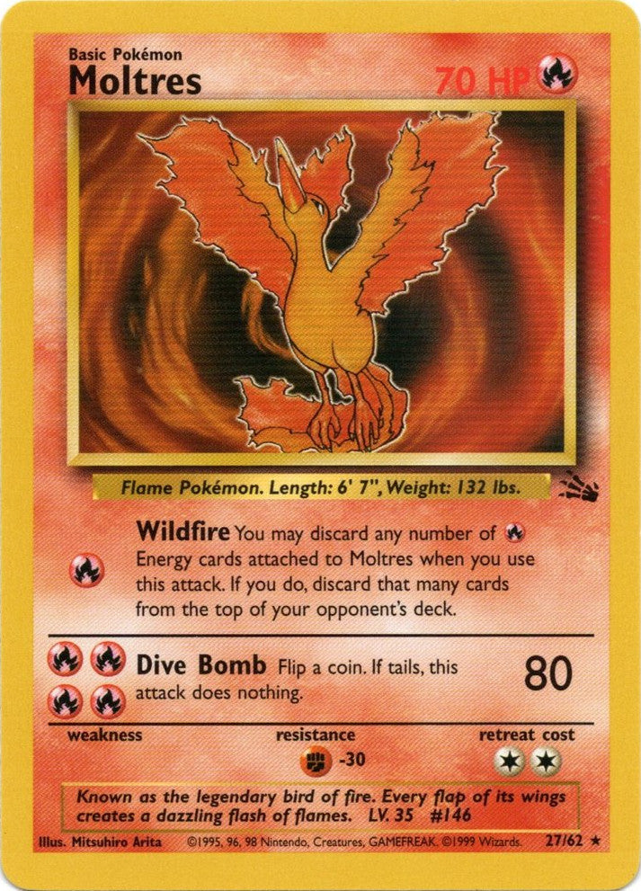 Moltres (27/62) [Fossil Unlimited] | North Game Den