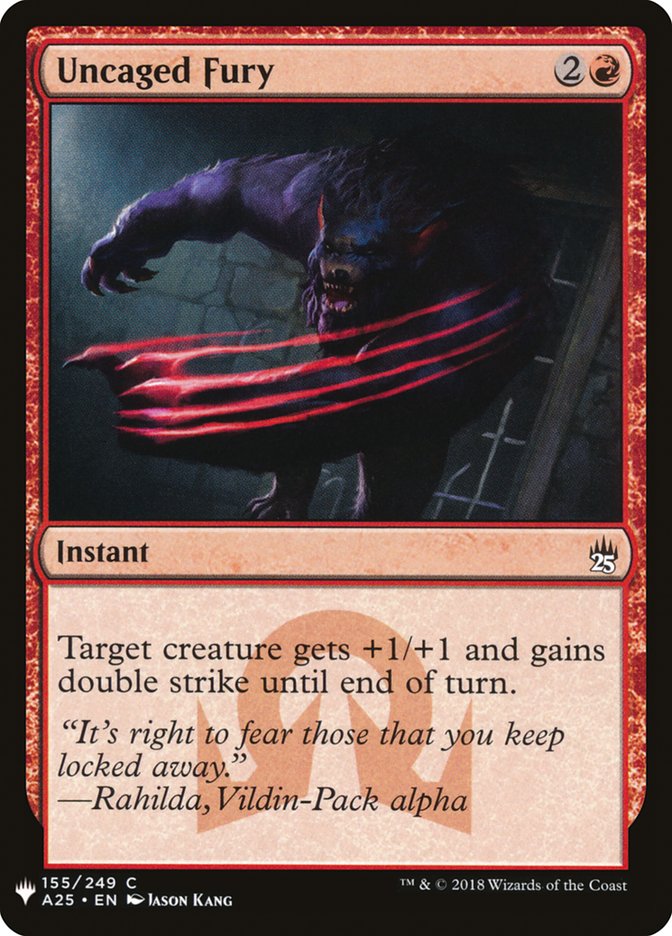 Uncaged Fury [Mystery Booster] | North Game Den