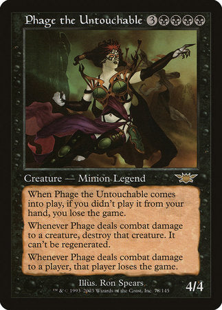 Phage the Untouchable [Legions] | North Game Den