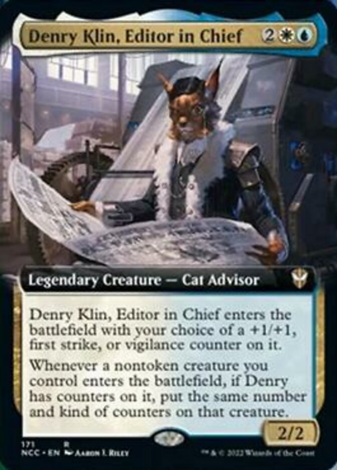 Denry Klin, Editor in Chief (Extended Art) [Streets of New Capenna Commander] | North Game Den