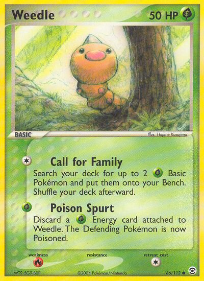 Weedle (86/112) [EX: FireRed & LeafGreen] | North Game Den
