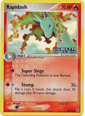 Rapidash (52/113) (Stamped) [EX: Delta Species] | North Game Den