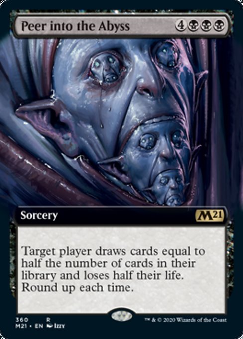 Peer Into the Abyss (Extended Art) [Core Set 2021] | North Game Den