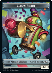 Clown Robot (003) // Treasure (013) Double-sided Token [Unfinity Tokens] | North Game Den