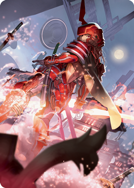 Peerless Samurai Art Card [Kamigawa: Neon Dynasty Art Series] | North Game Den