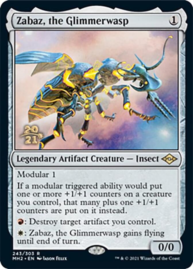 Zabaz, the Glimmerwasp [Modern Horizons 2 Prerelease Promos] | North Game Den