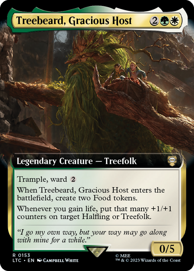 Treebeard, Gracious Host (Extended Art) [The Lord of the Rings: Tales of Middle-Earth Commander] | North Game Den