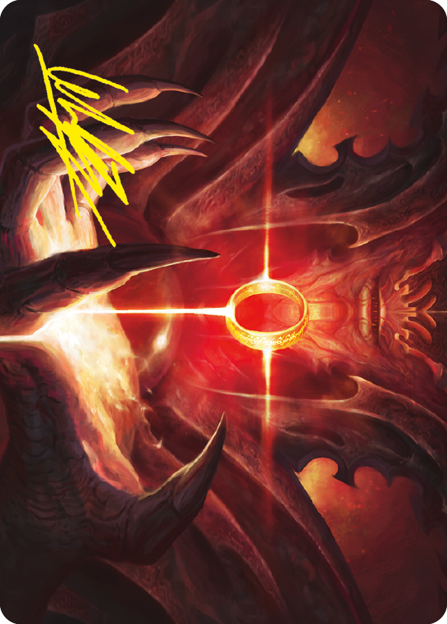 Sol Ring Art Card (Gold-Stamped Signature) [The Lord of the Rings: Tales of Middle-earth Art Series] | North Game Den