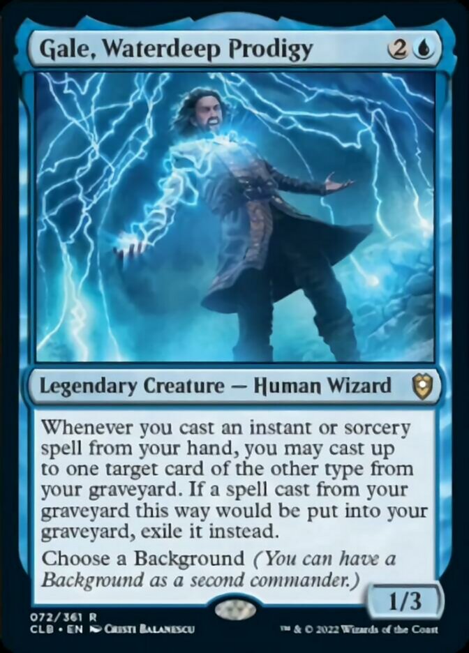 Gale, Waterdeep Prodigy [Commander Legends: Battle for Baldur's Gate] | North Game Den
