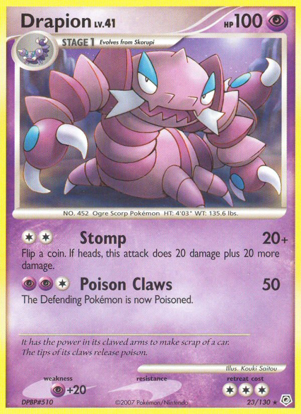 Drapion (23/130) [Diamond & Pearl: Base Set] | North Game Den