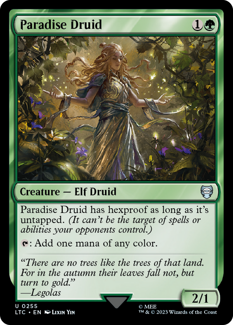 Paradise Druid [The Lord of the Rings: Tales of Middle-Earth Commander] | North Game Den