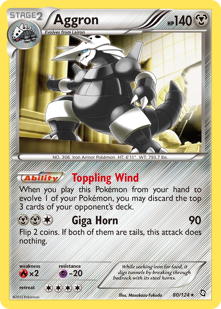 Aggron (80/124) [Black & White: Dragons Exalted] | North Game Den