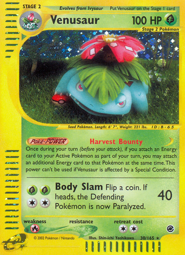 Venusaur (30/165) [Expedition: Base Set] | North Game Den