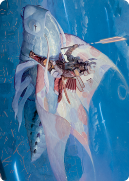 Sky-Blessed Samurai Art Card [Kamigawa: Neon Dynasty Art Series] | North Game Den