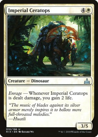 Imperial Ceratops [Rivals of Ixalan] | North Game Den