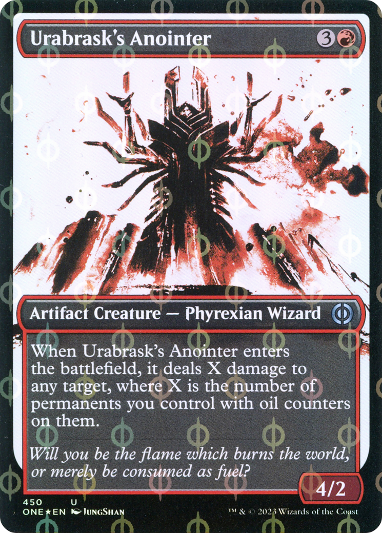 Urabrask's Anointer (Showcase Ichor Step-and-Compleat Foil) [Phyrexia: All Will Be One] | North Game Den