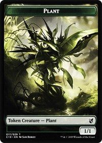 Plant // Morph Double-sided Token [Commander 2019 Tokens] | North Game Den