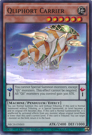 Qliphort Carrier (SE) [NECH-ENS03] Super Rare | North Game Den