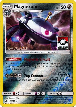 Magnezone (83/156) (League Promo 4th Place) [Sun & Moon: Ultra Prism] | North Game Den