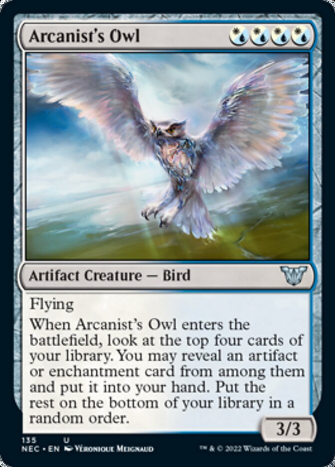 Arcanist's Owl [Kamigawa: Neon Dynasty Commander] | North Game Den