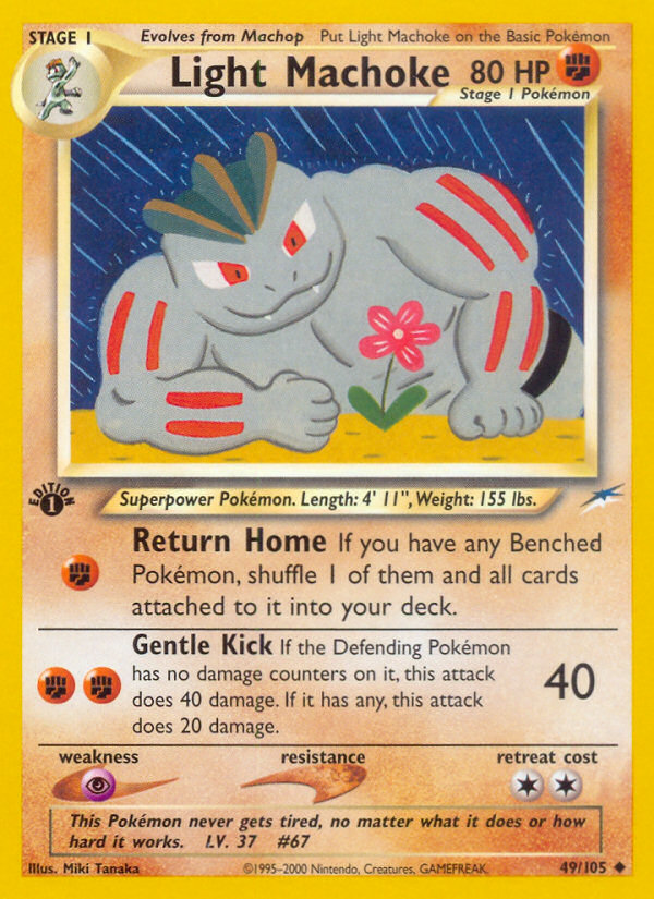 Light Machoke (49/105) [Neo Destiny 1st Edition] | North Game Den