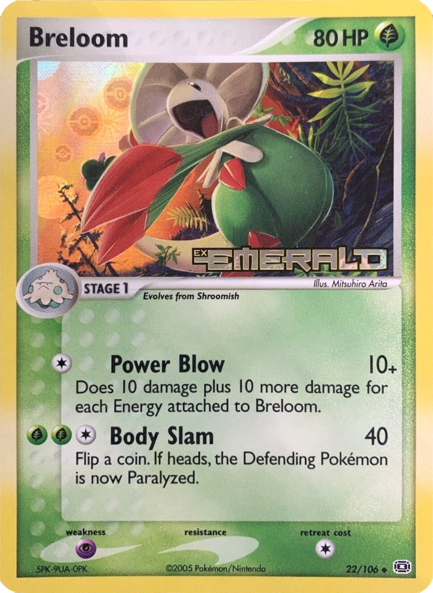 Breloom (22/106) (Stamped) [EX: Emerald] | North Game Den