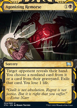 Agonizing Remorse (Etched Foil) [Strixhaven Mystical Archive] | North Game Den