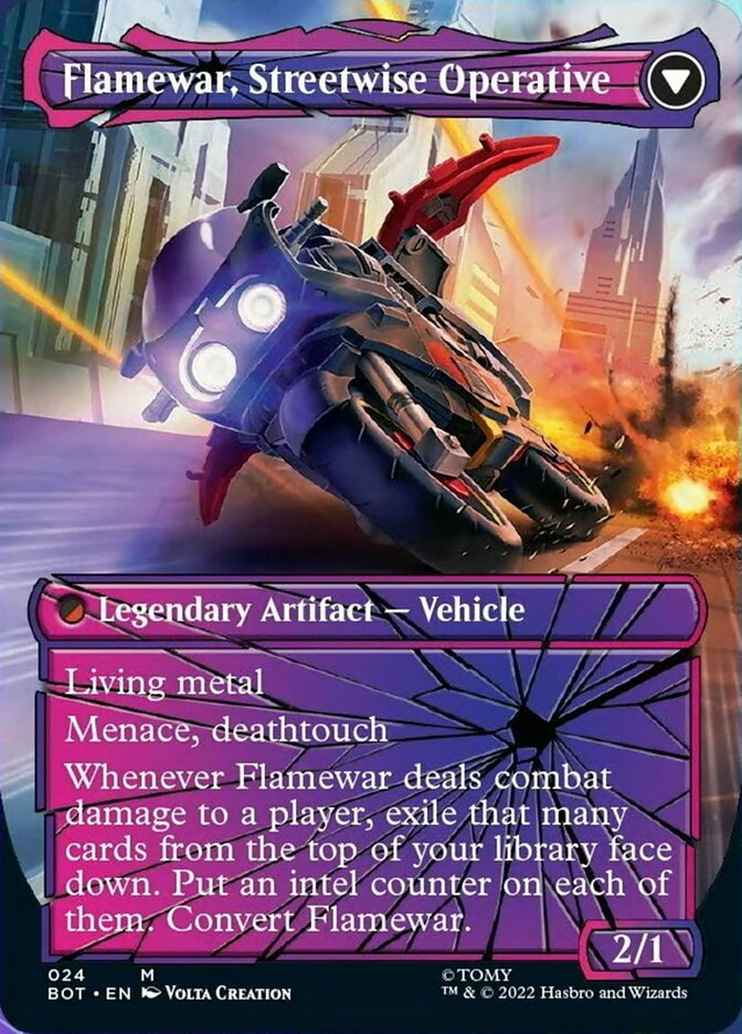 Flamewar, Brash Veteran // Flamewar, Streetwise Operative (Shattered Glass) [Universes Beyond: Transformers] | North Game Den