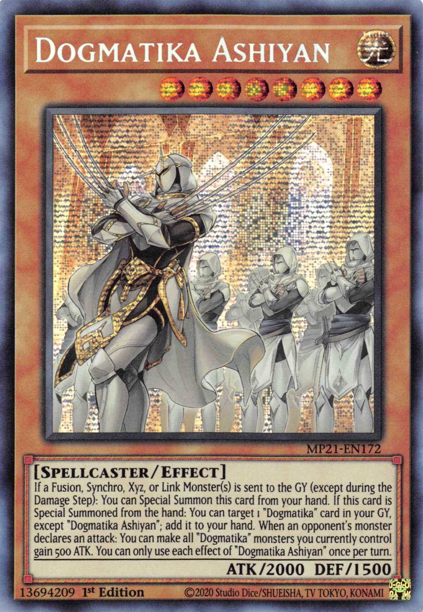 Dogmatika Ashiyan [MP21-EN172] Prismatic Secret Rare | North Game Den