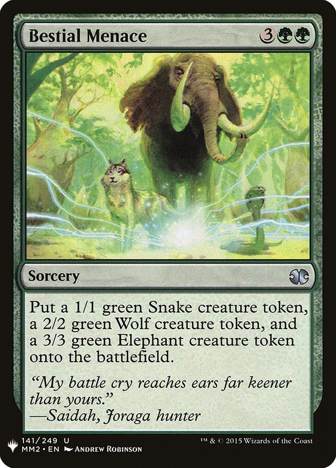 Bestial Menace [Mystery Booster] | North Game Den