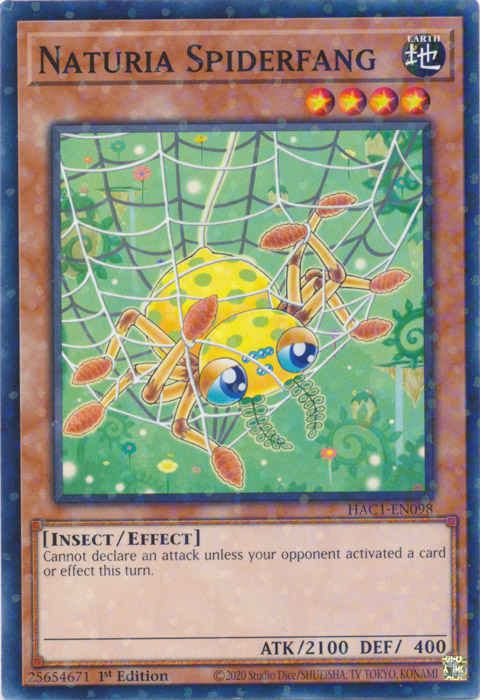 Naturia Spiderfang (Duel Terminal) [HAC1-EN098] Common | North Game Den