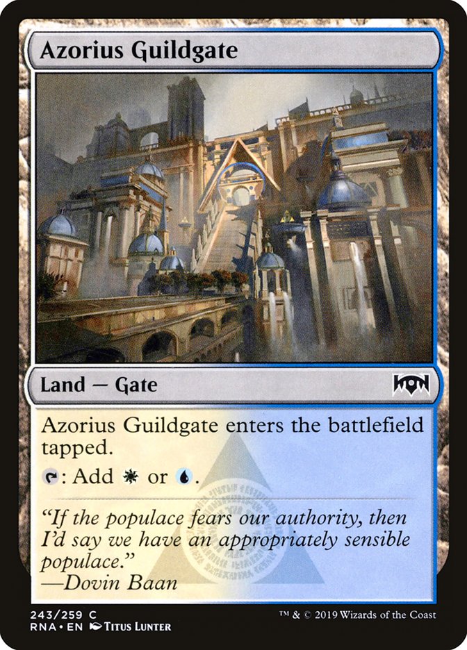 Azorius Guildgate (243/259) [Ravnica Allegiance] | North Game Den