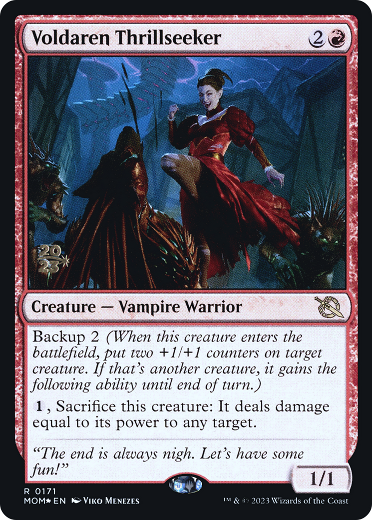 Voldaren Thrillseeker [March of the Machine Prerelease Promos] | North Game Den