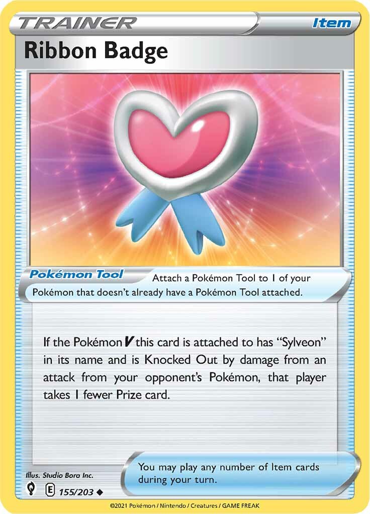 Ribbon Badge (155/203) [Sword & Shield: Evolving Skies] | North Game Den