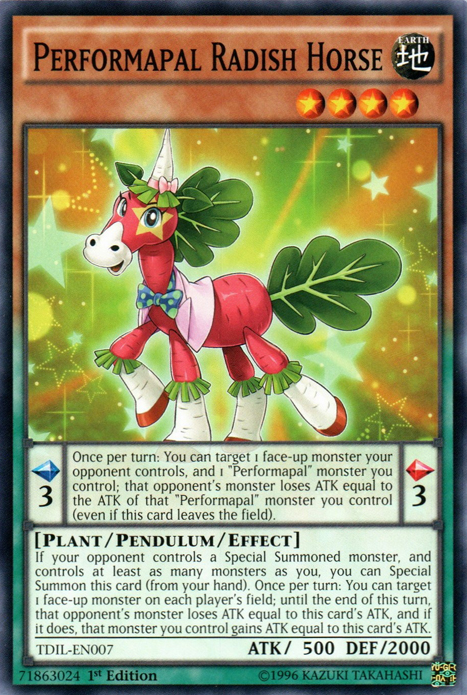 Performapal Radish Horse [TDIL-EN007] Common | North Game Den