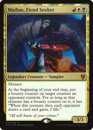 Mathas, Fiend Seeker [Commander 2017] | North Game Den