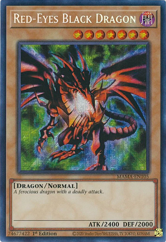 Red-Eyes Black Dragon [MAMA-EN105] Secret Pharaoh's Rare | North Game Den