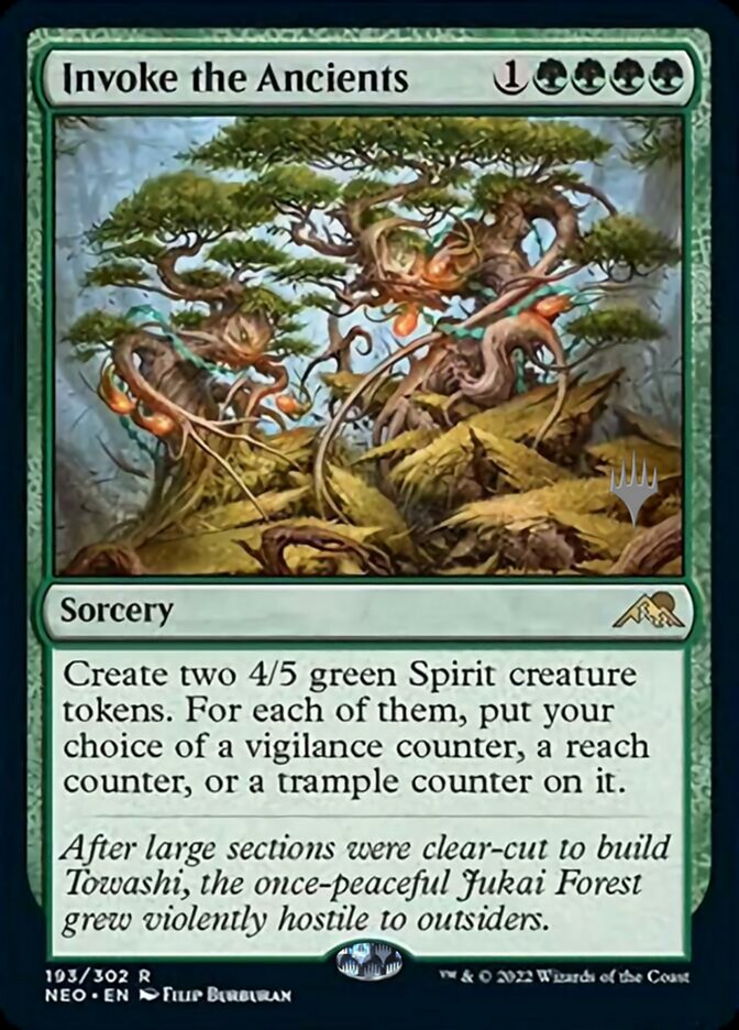Invoke the Ancients (Promo Pack) [Kamigawa: Neon Dynasty Promos] | North Game Den