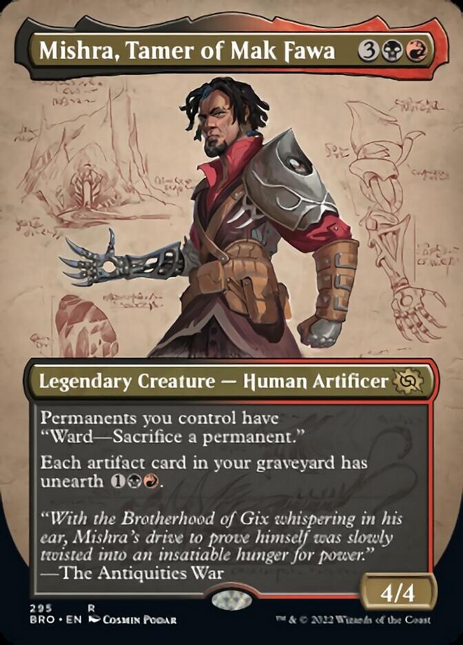 Mishra, Tamer of Mak Fawa (Borderless Alternate Art) [The Brothers' War] | North Game Den