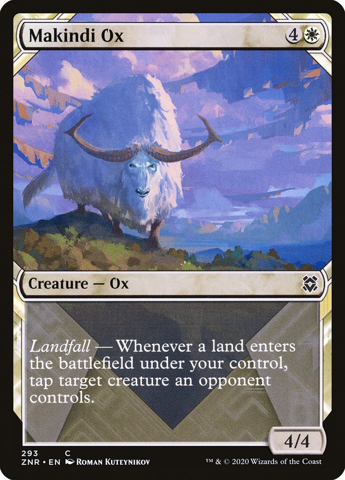 Makindi Ox (Showcase) [Zendikar Rising] | North Game Den