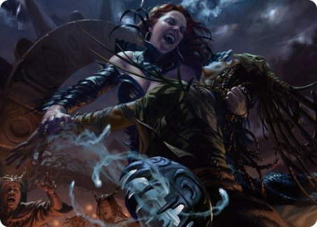Olivia's Midnight Ambush Art Card [Innistrad: Midnight Hunt Art Series] | North Game Den