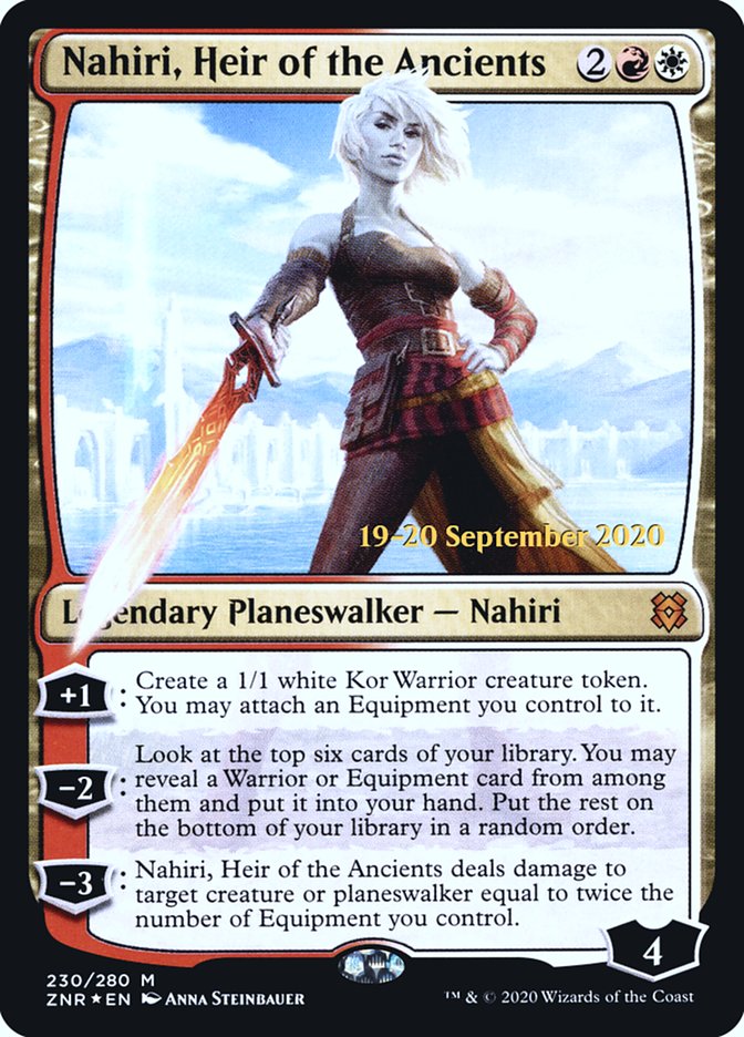 Nahiri, Heir of the Ancients  [Zendikar Rising Prerelease Promos] | North Game Den