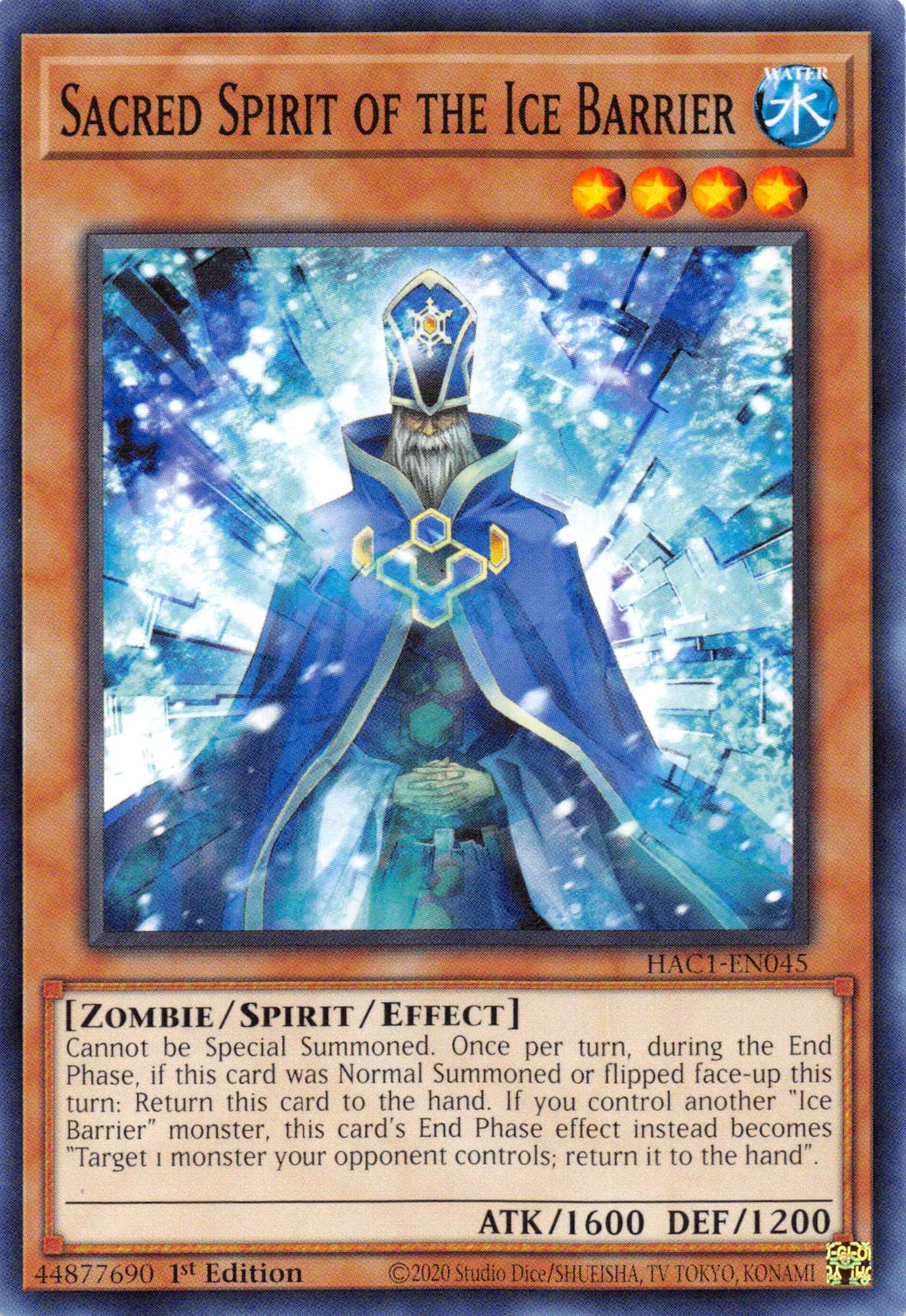 Sacred Spirit of the Ice Barrier [HAC1-EN045] Common | North Game Den