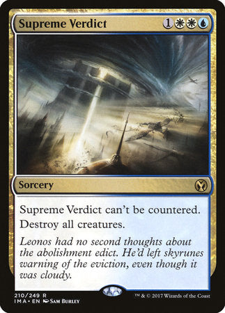 Supreme Verdict [Iconic Masters] | North Game Den