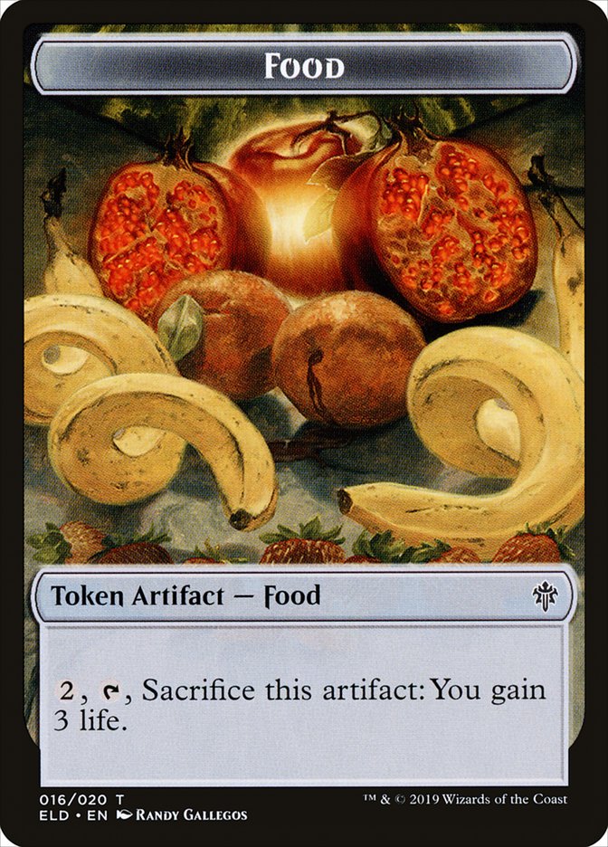 Food (016/020) [Throne of Eldraine Tokens] | North Game Den